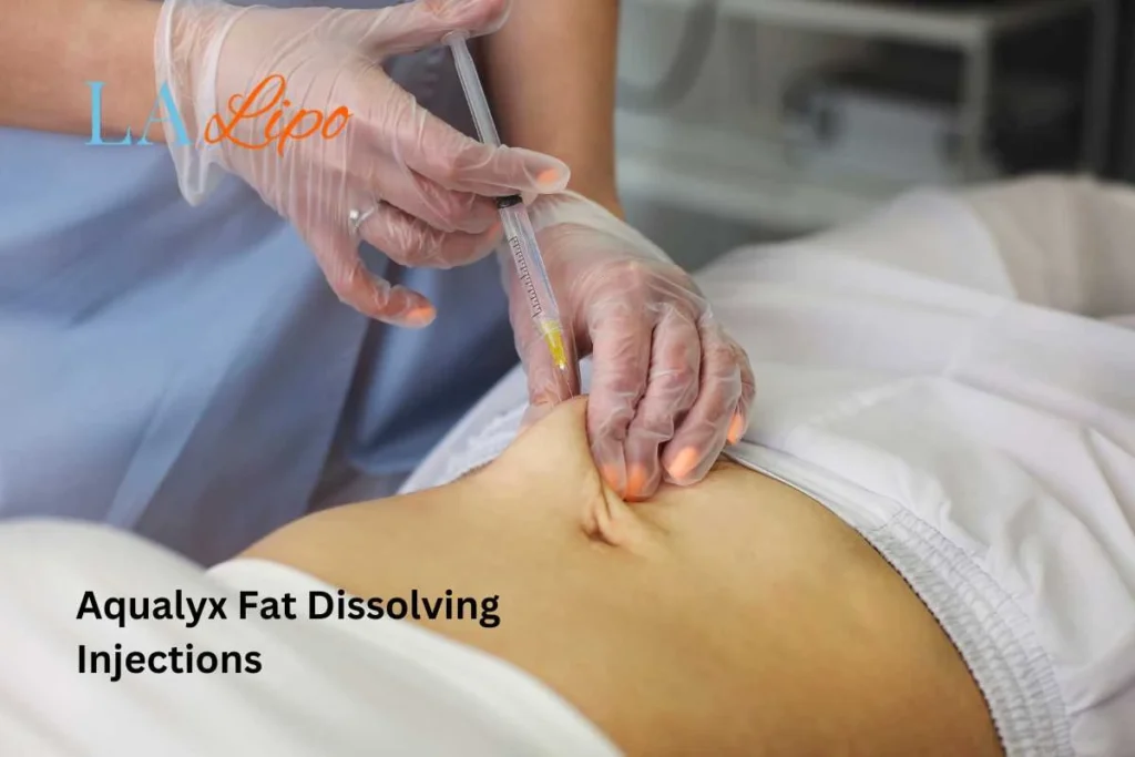 woman having fat dissolving injections Basingstoke in the stomach